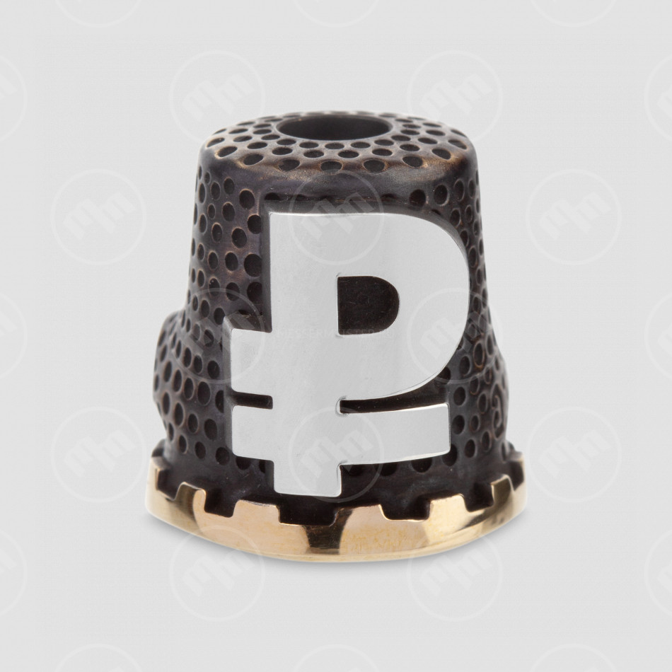 Бусина для темляка Рубль, Мастерская братьев Пешковых, Россия