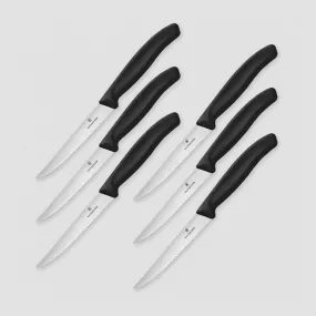 Набор из 6 кухонных ножей для стейка Swiss Classic 11 см, VICTORINOX, Швейцария, Набор ножей 5 предметов