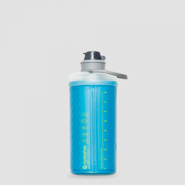 Бутылка для воды мягкая Flux, 1 л, синяя, HydraPak, США