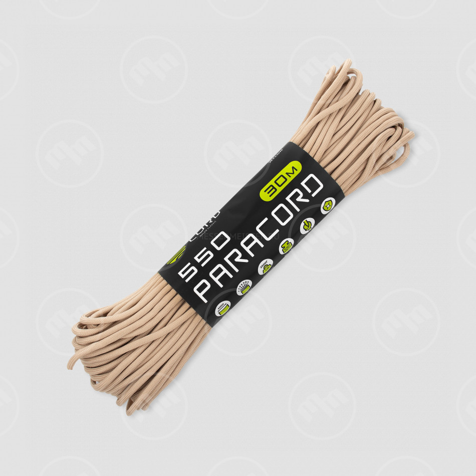 Паракорд 550 tan, 30 м, серия Cord 550, CORD, Россия