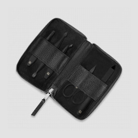 Набор маникюрный в кожаном футляре, 5 предметов, черный, серия Beauty Premium, ZWILLING J.A. HENCKELS, Германия, ZWILLING J.A. HENCKELS (ГЕРМАНИЯ)