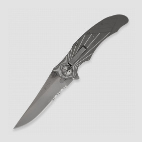 Нож складной Elishewitz E-Lock Starlight Combo Edge, 8,2 см, CRKT, США, Городские EDC-ножи