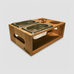 Стол сервировочный BST001ON, 33 х 24,5 х 13 см, материал: дерево дуб, WOODINHOME, Россия, WOODINHOME (Россия)