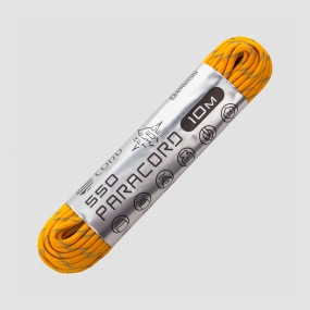 Паракорд 550 световозвращающий gold, 10 м, серия Cord 550, CORD, Россия, Паракорд 550 CORD