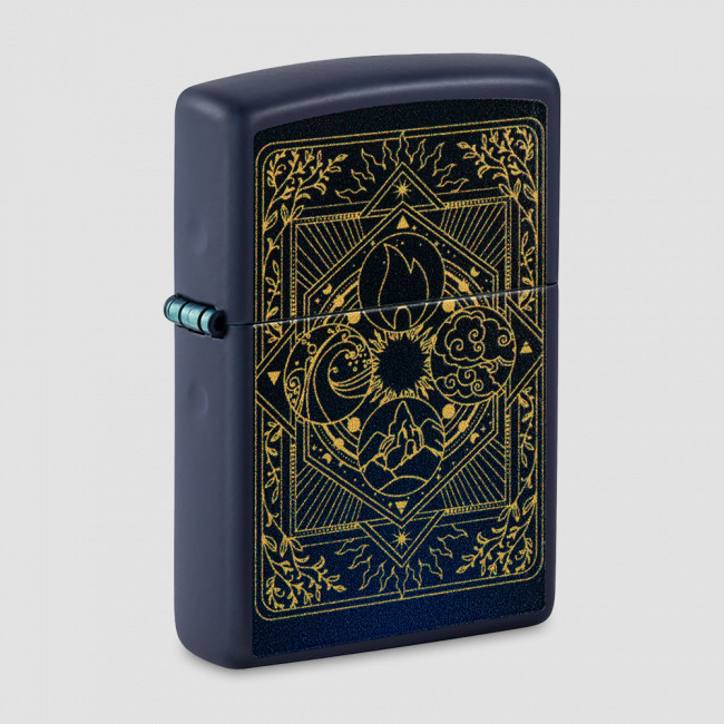 Зажигалка бензиновая Elements Design Navy Matte, ZIPPO, США