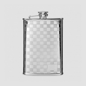 Фляга, 240 мл, сталь, серебристый, S. QUIRE, Италия, S.QUIRE (Италия)