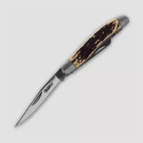Нож складной Western Grandpa Stagt, 6,4 см, материал клинка: сталь 440A, материал рукояти: Stainless Steel, CAMILLUS, США, 