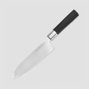 Нож кухонный, поварской Сантоку, 16.5 см, серия Wasabi Black, KAI, Япония, KAI (Япония)