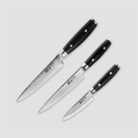 Набор из 3-х кухонных ножей поварская тройка, серия RAN, YAXELL, Япония, YAXELL (Япония)