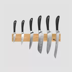Набор из 6-ти кухонных ножей на магнитном держателе из дуба, серия Signature knife, ROBERT WELCH, Великобритания, Signature knives ROBERT WELCH