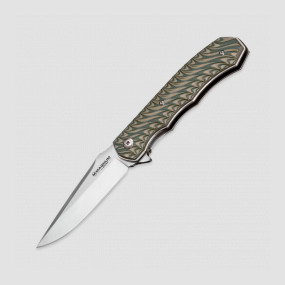 Нож складной Flipper Satin Green, 8,7 см, BOKER, Германия, Городские EDC-ножи