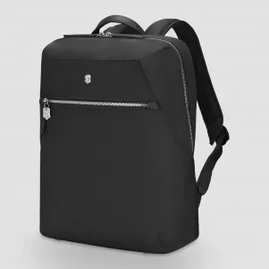 Рюкзак Victoria Signature Compact, 16 л, нейлон/кожа, черный, VICTORINOX, Швейцария, Рюкзаки