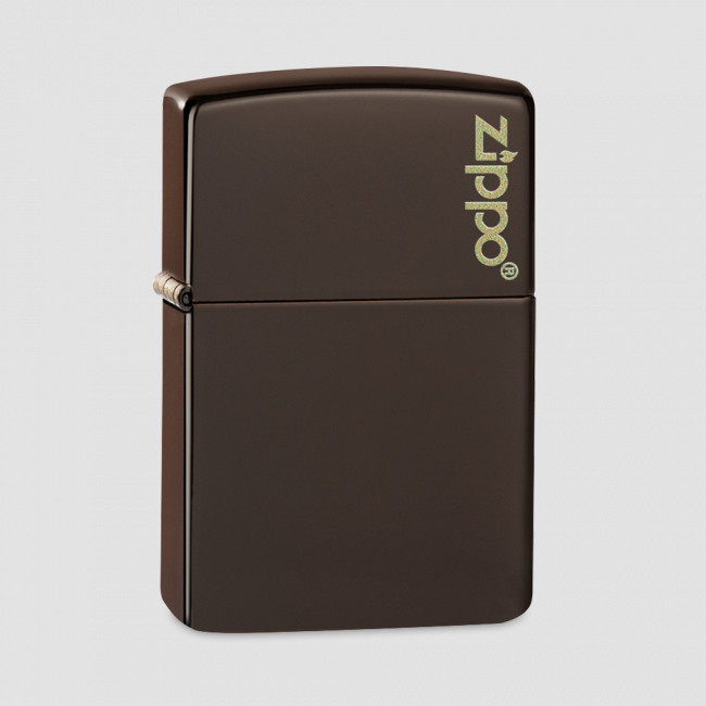 Зажигалка Classic Brown Matte Zippo Logo, ZIPPO, США