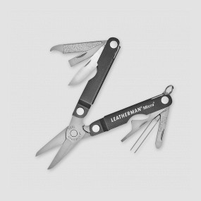 Мультитул брелок для ключей Leatherman Micra, 10 инструментов, материал: нержавеющая сталь, цвет: серый, LEATHERMAN, США, LEATHERMAN (США)