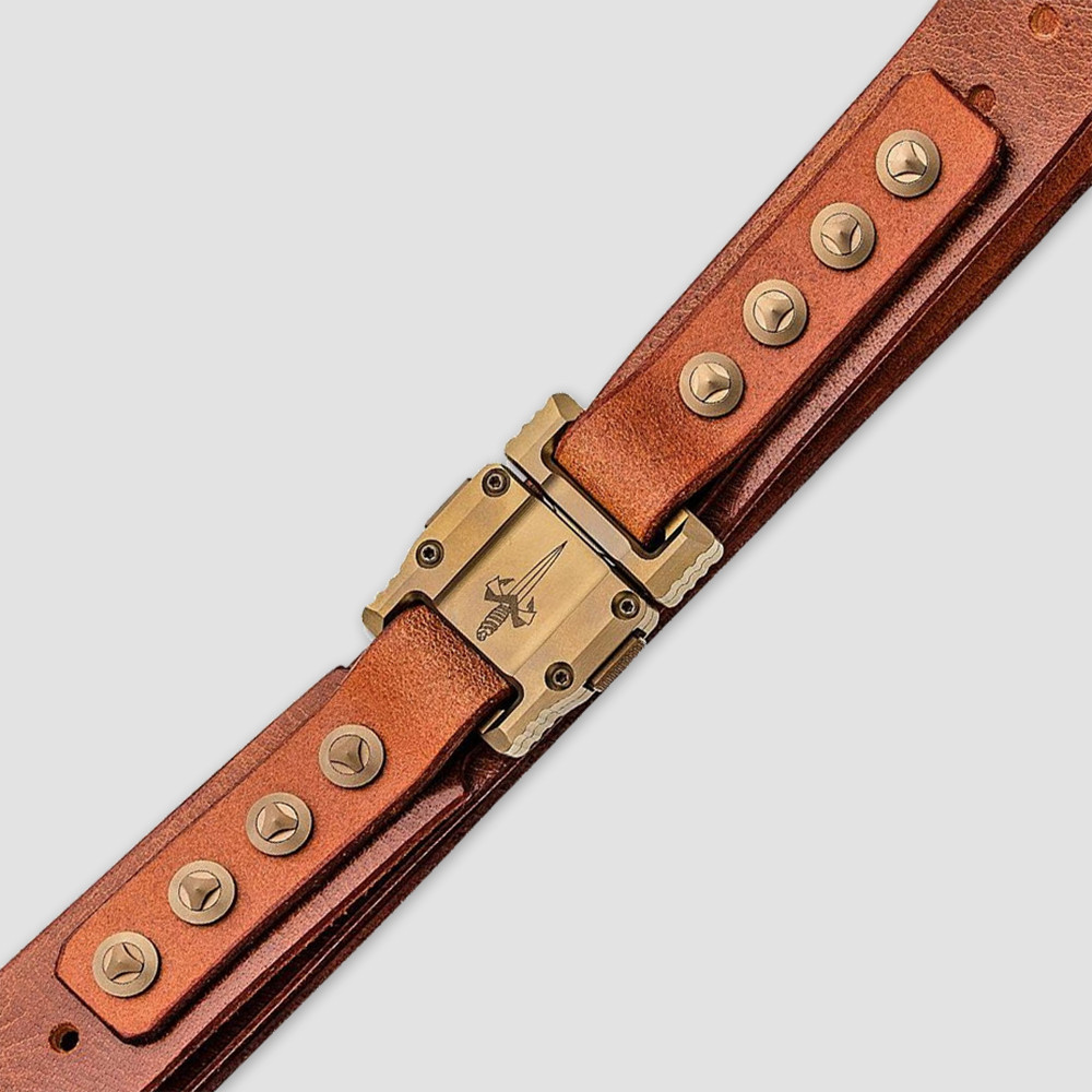 Ремень Apis Belt, 122 см, коричневый, MICROTECH, США