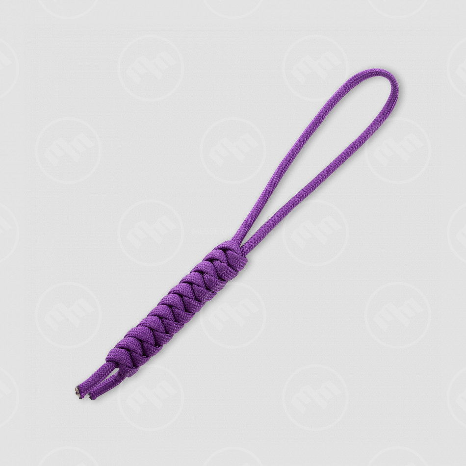 Темляк из паракорда змейка, цвет фиолетовый, материал: паракорд, MESSERMEISTER, Россия