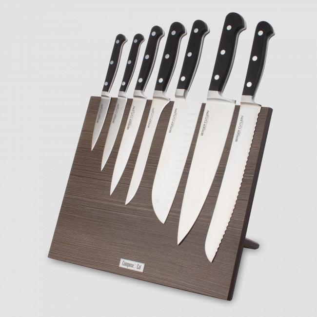 Набор кухонных ножей, 7 штук, на магнитной подставке ComposeEat, серия Classic Pro, BERGER CUTLERY, Германия