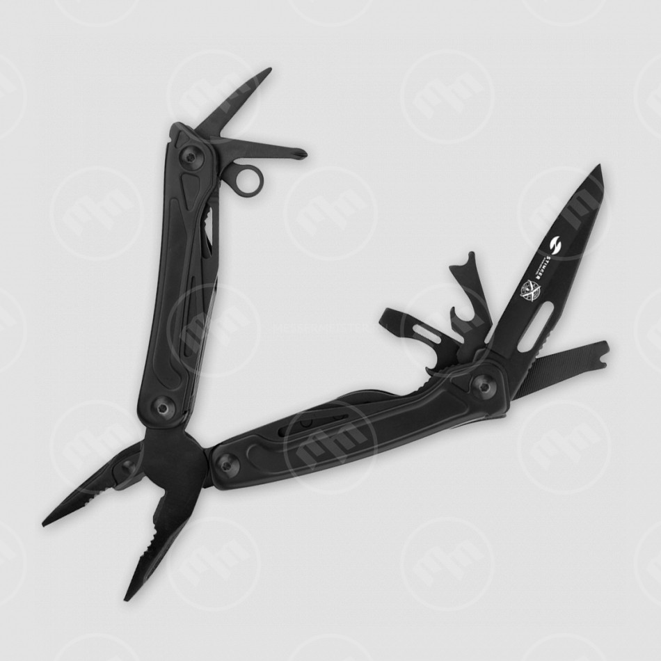 Мультитул, 11 инструментов, цвет черный, STINGER, Россия