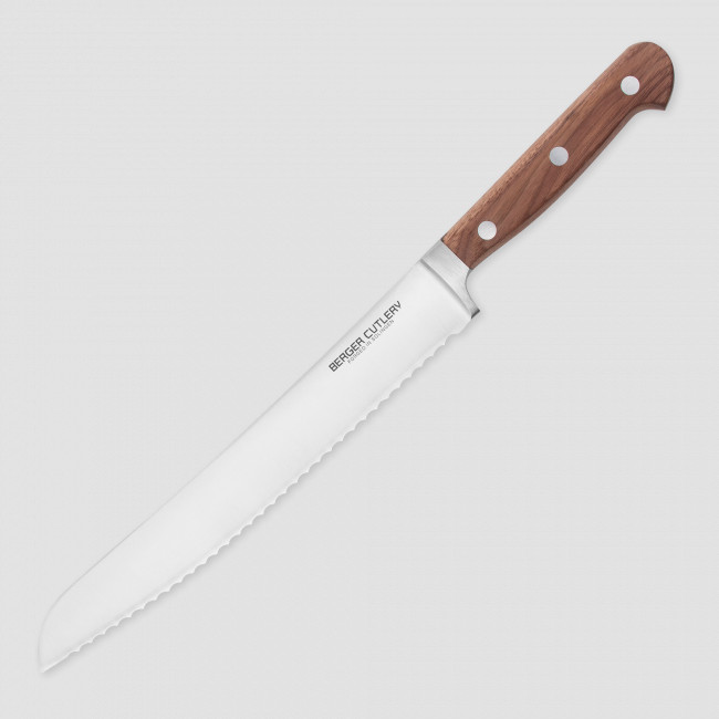 Нож для хлеба, 20 см, серия Classic Walnut, BERGER CUTLERY, Германия