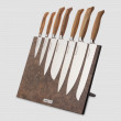 Набор кухонных ножей, 7 штук, на магнитной подставке ComposeEat, серия Ergo Line Olive, BERGER CUTLERY, Германия_00819160045818276540.jpg