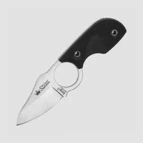 Нож с фиксированным клинком Amigo-X, Satin, сталь AUS8, черный, KIZLYAR SUPREME, Россия, Ножи тычковые