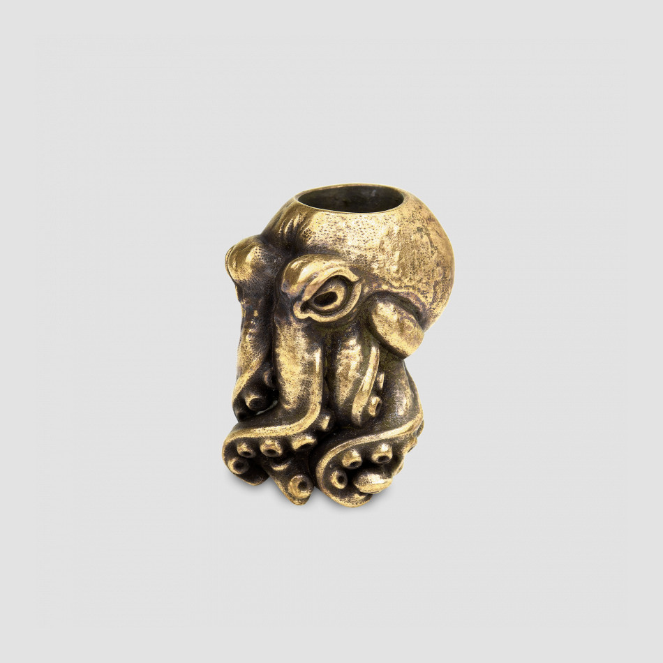 Бусина на темляк Осьминог, OLD CASTER EDC, Россия