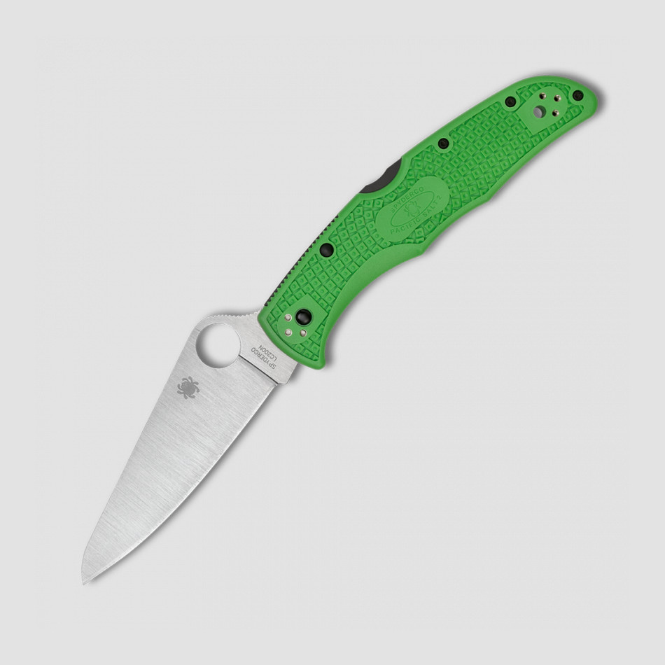 Нож складной «Pacific Salt 2 Green», длина клинка: 9,6 см, SPYDERCO, США