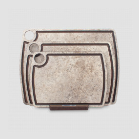 Набор из 3-х разделочных досок на подставке, песчаник, в подарочной упаковке, композитный материал, серия Fashion, ComposeEat, Россия, COMPOSE EAT (Россия)