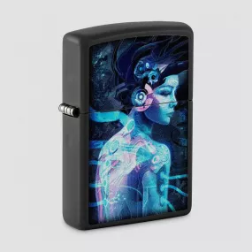 Зажигалка бензиновая Cyborg Woman, ZIPPO, США, Для отдыха и туризма