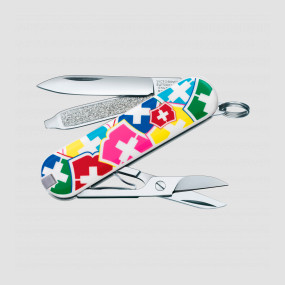 Нож швейцарский складной Classic SD VX Colors, 7 функций, 4 см, VICTORINOX, Швейцария, VICTORINOX Swiss Army Keychain