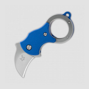 Нож складной - брелок Mini-Ka Karambit Blue, 2,5 см, FOX, Италия, 