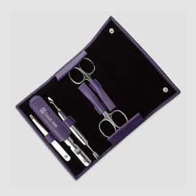 Набор маникюрный в кожаном футляре, фиолетовый, 5 предметов, серия Beauty Classic, ZWILLING J.A. HENCKELS, Германия, ZWILLING J.A. HENCKELS (ГЕРМАНИЯ)