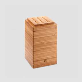 Подставка для 6-ти ножей и принадлежностей, размер: 11,2 х 11,2 х 18 см, материал: бамбук, ZWILLING J.A. HENCKELS, Германия, Подставки для ножей