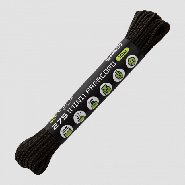 Паракорд 275 black snake, 10 м, серия Cord 275, CORD, Россия