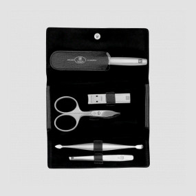 Набор маникюрный в кожаном футляре, цвет чёрный, 5 предметов, Twinox, ZWILLING J.A. HENCKELS, Германия, 