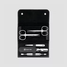 Набор маникюрный в кожаном футляре, цвет черный, 5 предметов, Classic Inox, ZWILLING J.A. HENCKELS, Германия, Наборы маникюрные