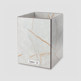 Подставка для кухонных принадлежностей, универсальная, 12 х 17 см, мраморный Грейс, композитный материал, серия Fashion, ComposeEat, Россия, Аксессуары кухонные