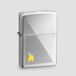 Зажигалка 205 Zippo Flame Satin Chrome, ZIPPO, США_00797800038871151445.jpg