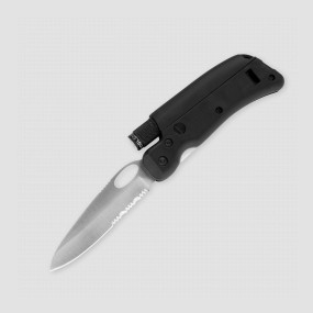 Нож многофункциональный складной с фонарем и свистком, 7,5 см, SOG, США, 