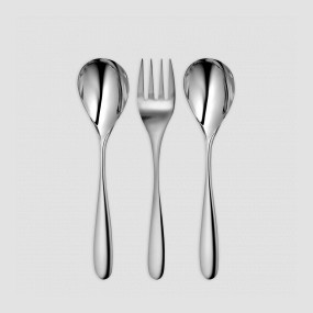 Набор столовых приборов для сервировки, 3 предмета, сталь 18/10, серия Stanton Bright, ROBERT WELCH, Великобритания, Приборы для салата и сервировки ROBERT WELCH