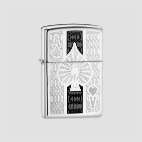 Зажигалка Ace High Polish Chrome, ZIPPO, США, Зажигалки