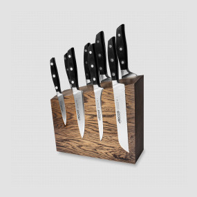 Набор из 8-ми кухонных ножей на подставке из дуба, серия Manhattan, ARCOS, Испания, Подарочный набор кухонных ножей