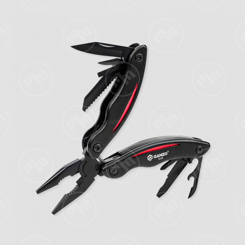 Мультитул складной, 10 функций, GANZO, Китай