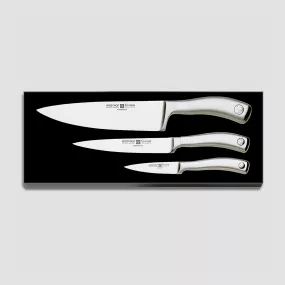 Набор кухонных ножей 3 штуки, серия Culinar, WUESTHOF, Золинген, Германия, Наборы ножей "Поварская тройка" 