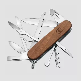 Нож швейцарский многофункциональный складной Huntsman Wood 13 функций, 7 см, VICTORINOX, Швейцария, Для отдыха и туризма