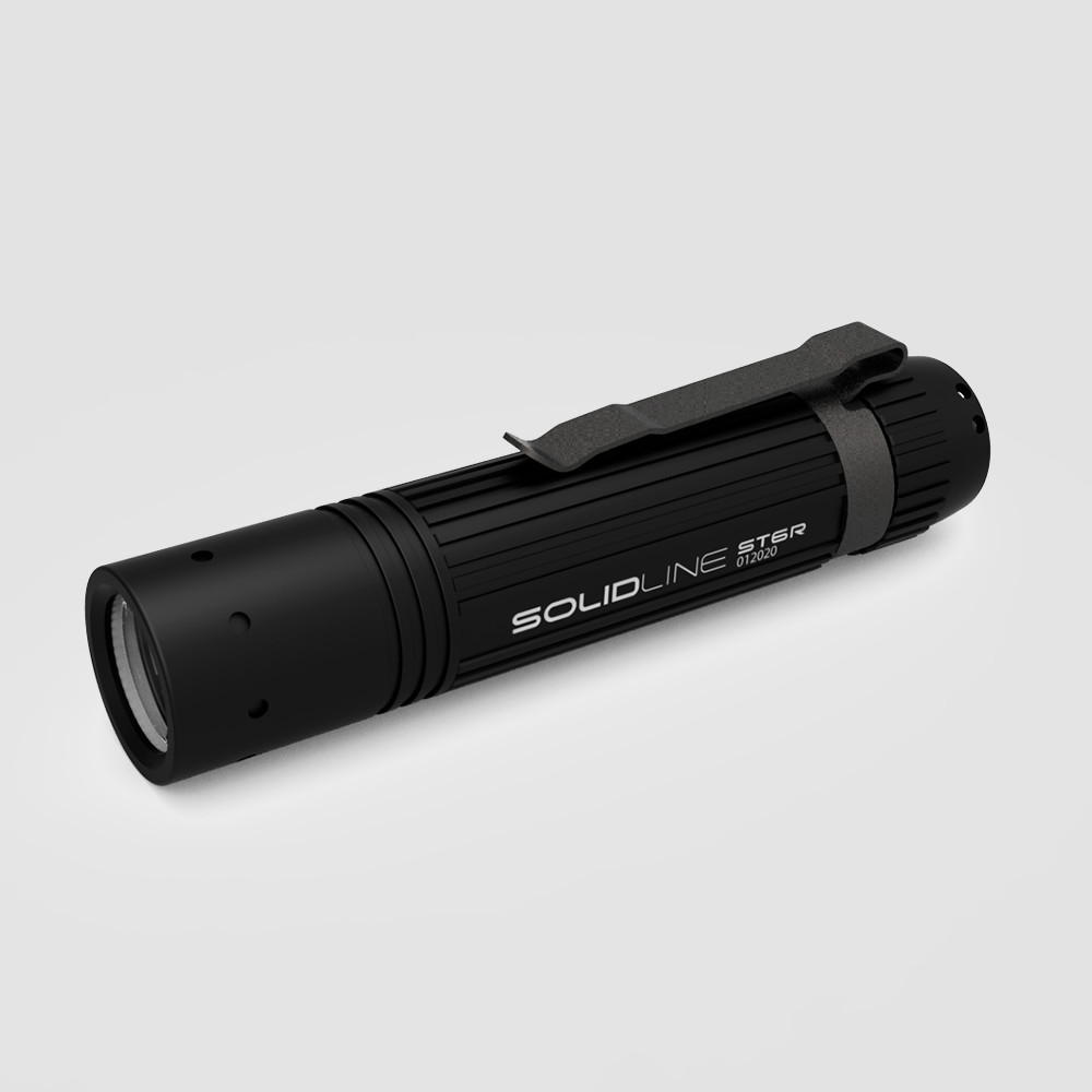 Фонарь светодиодный перезаряжаемый Solidline ST6R, цвет черный, LED LENSER, Германия
