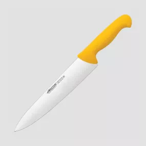 Профессиональный поварской кухонный нож 25 см, рукоять желтая, серия 2900, ARCOS, Испания, Ножи поварские