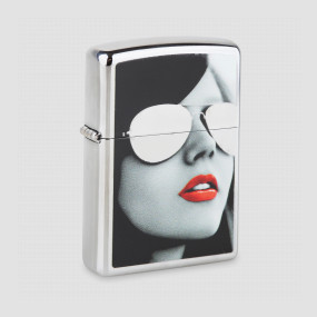 Зажигалка Gold Design High Polish Chrome, ZIPPO, США, Зажигалки