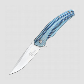 Нож складной Ripple Blue Stainless Handle (IKBS Flipper), CRKT, США, 