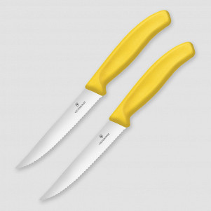 Набор из 2 кухонный ножей для стейка Swiss Classic Gourmet 12 см, VICTORINOX, Швейцария, 